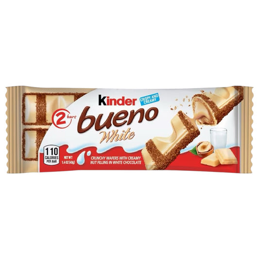Kinder Bueno White Chocolate Blanco y Avellanas 19g