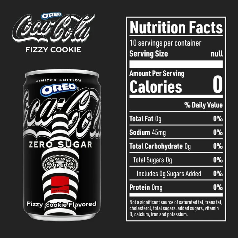 EDICIÓN LIMITADA: Coca Cola x Oreo Sin Azúcar 269 mL