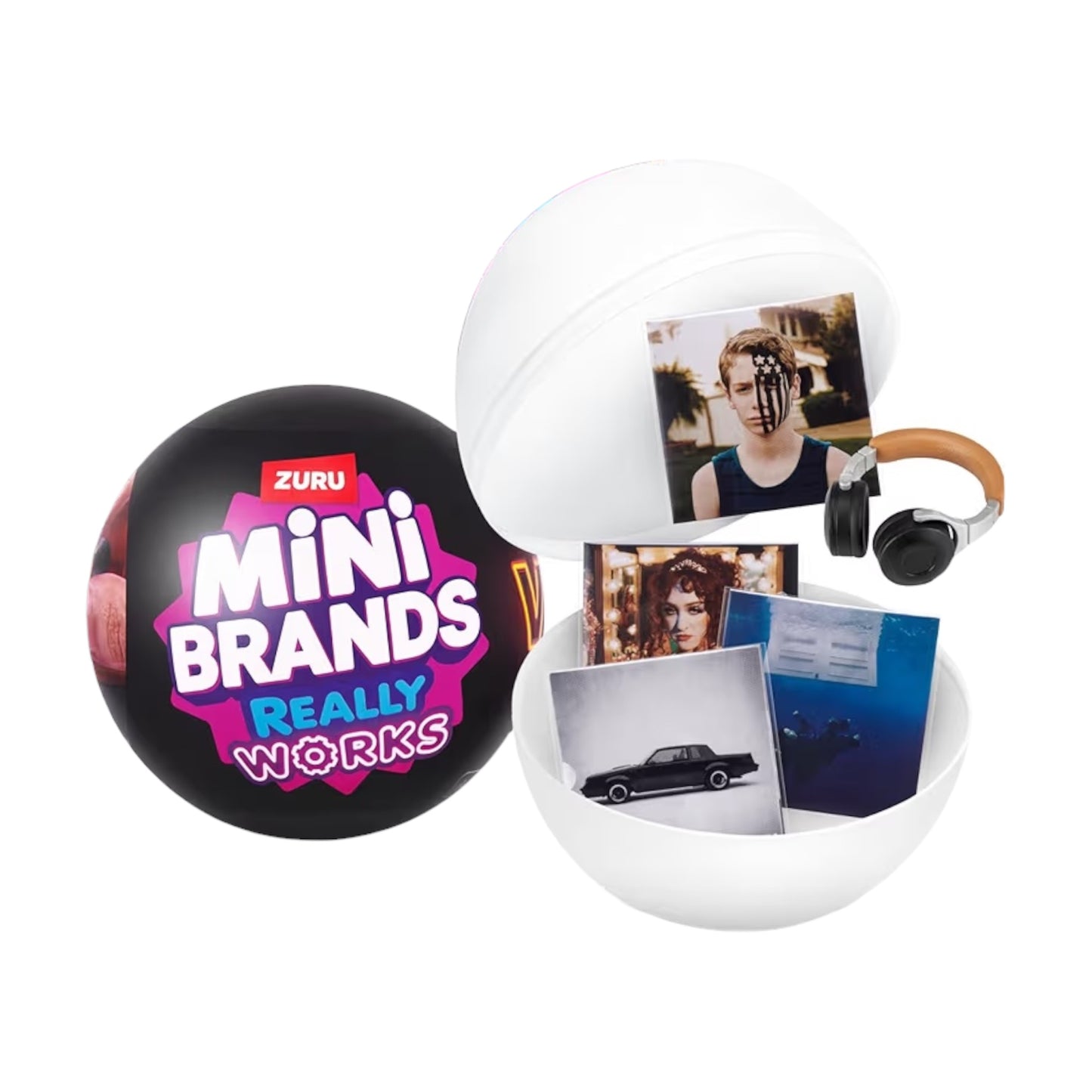 Cápsula Sorpresa Zuru Mini Brands Vinyl Coleccionables x4 Discos + 1 Accesorio Sorpresa