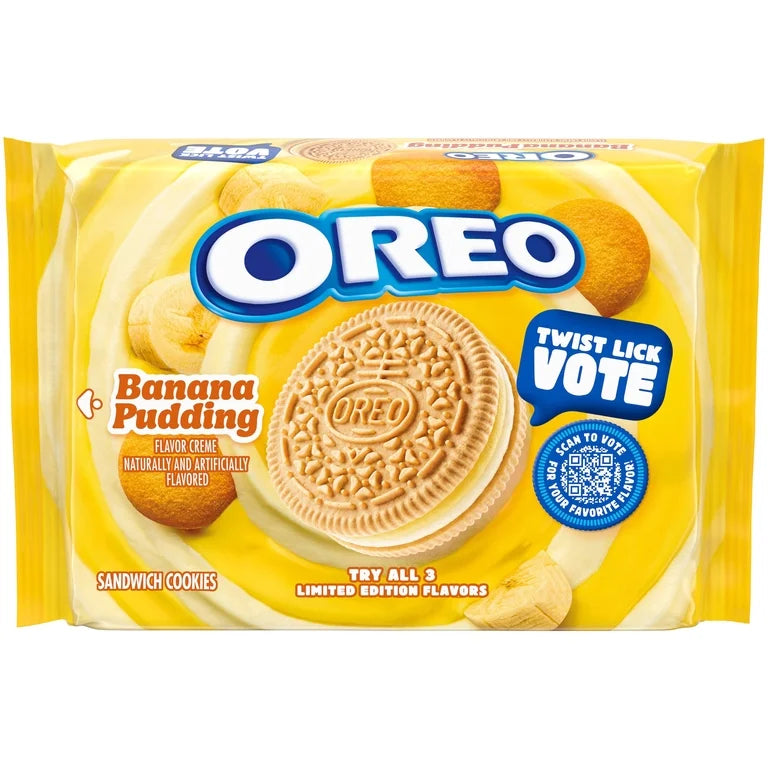 EDICIÓN LIMITADA: Oreo Banana Pudding Tamaño Grande 303g