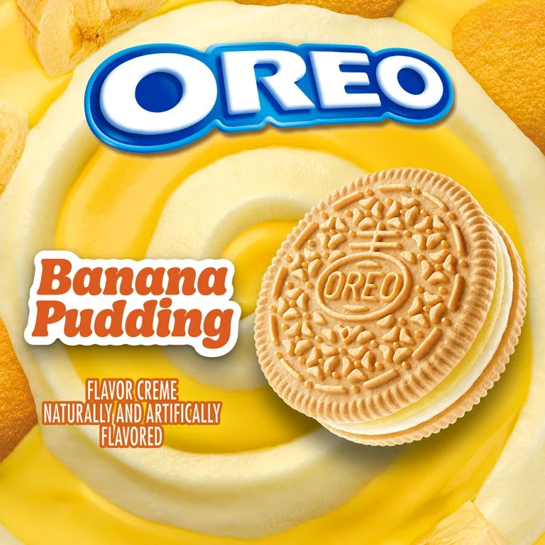 EDICIÓN LIMITADA: Oreo Banana Pudding Tamaño Grande 303g