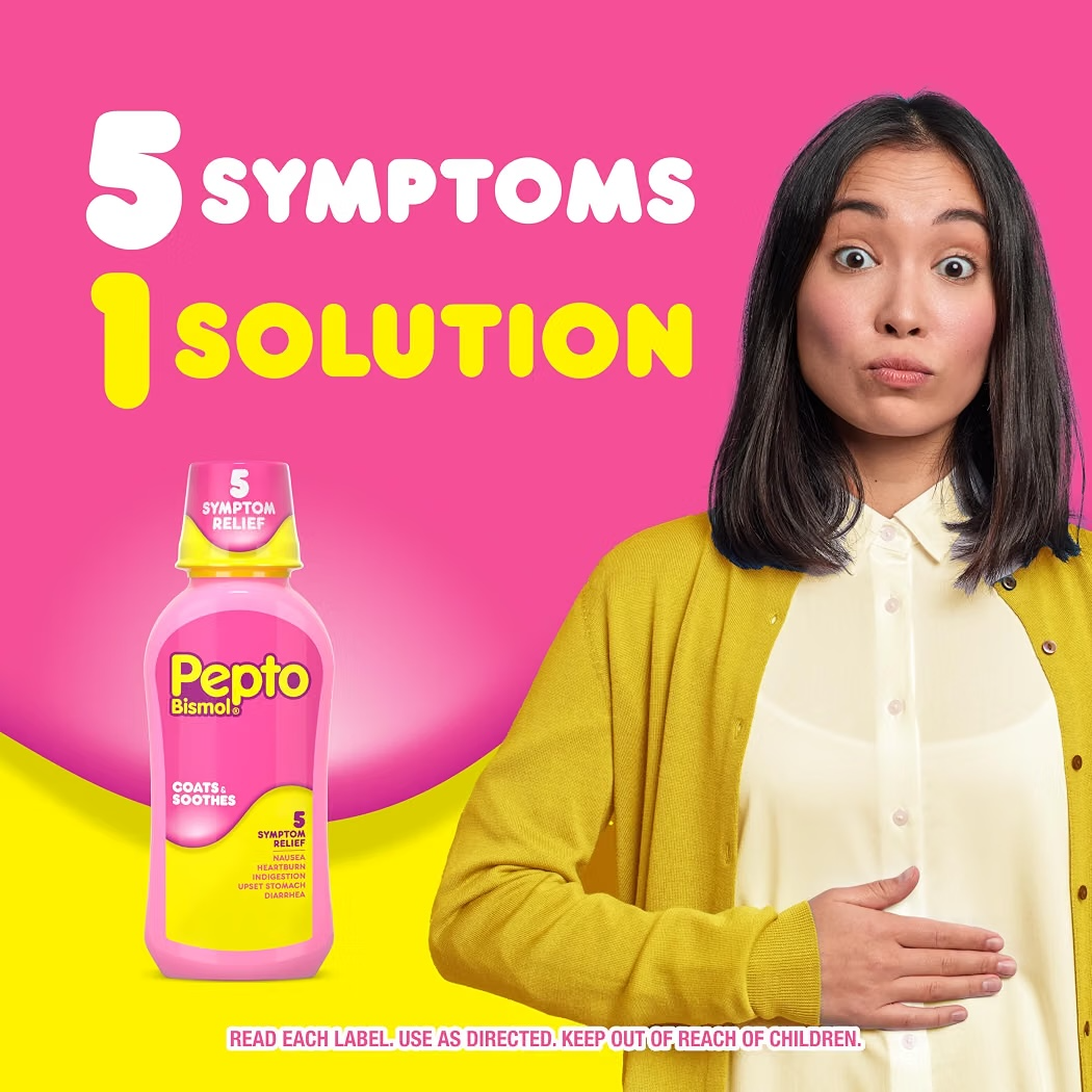 RELIEF: Pepto Bismol Líquido 5 Symptom 473 mL