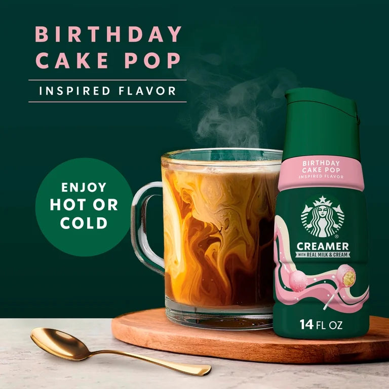 Crema Café Starbucks Creamer Birthday Cake Pop 414 mL