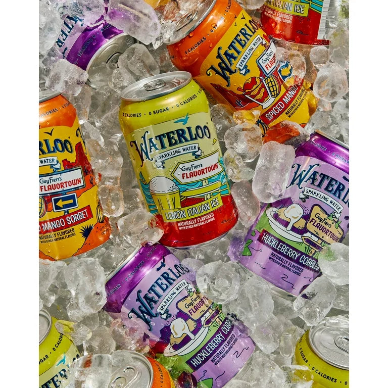 Agua Mineral con Gas Waterloo Lemon Italian Ice 355 mL
