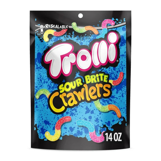 Gomitas Trolli Ácidas Sour Brite Crawlers Tamaño Familiar 397g