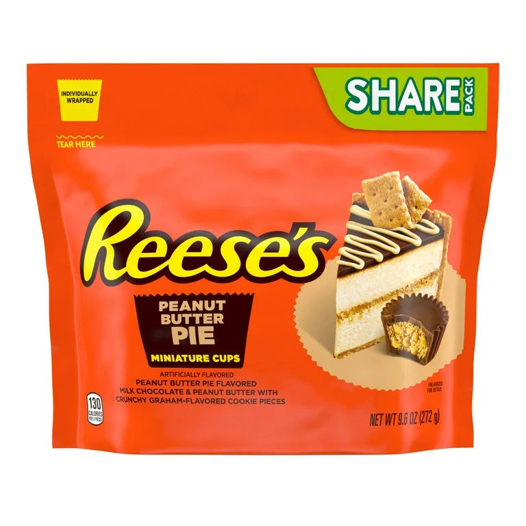 Reese’s Pie Mantequilla de Maní Miniature Cups Tamaño Grande 272g