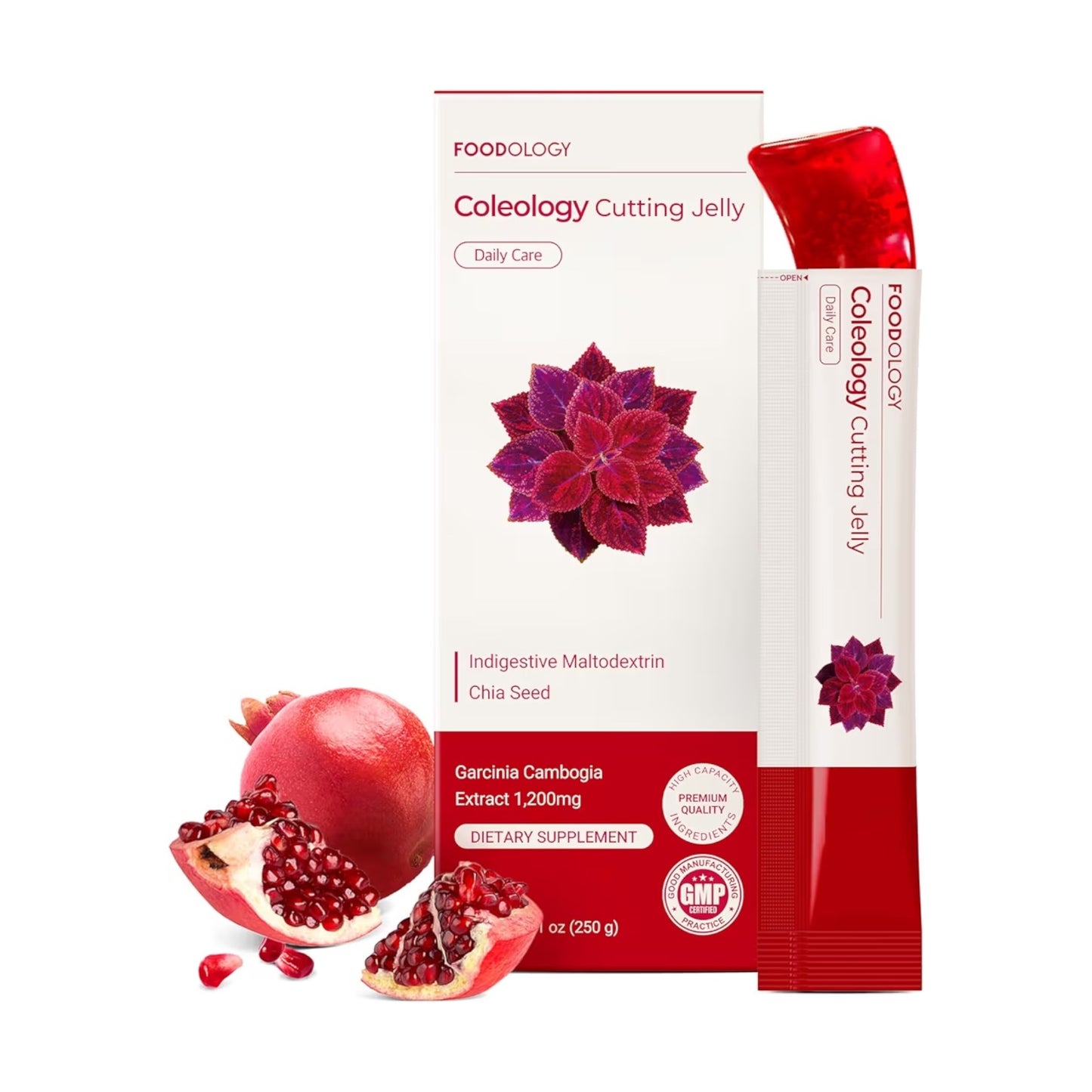 Suplemento Dietético Coleology Cutting Jelly Sabor Granada Barra 250g Pack x10 Unidades