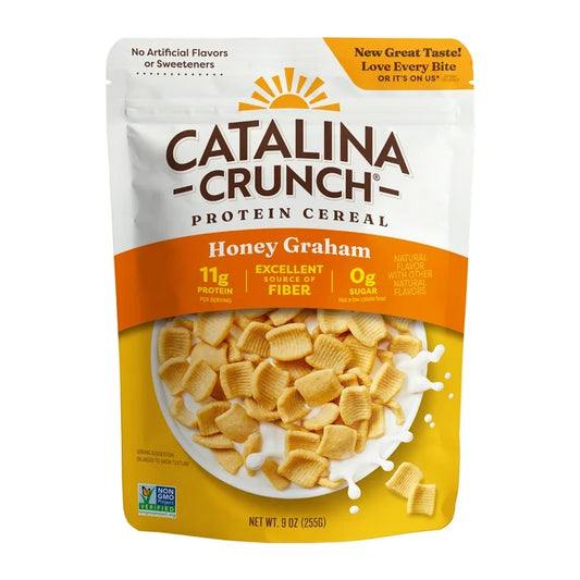 Cereal Proteico Sin Azúcar Catalina Crunch Honey Graham 255g