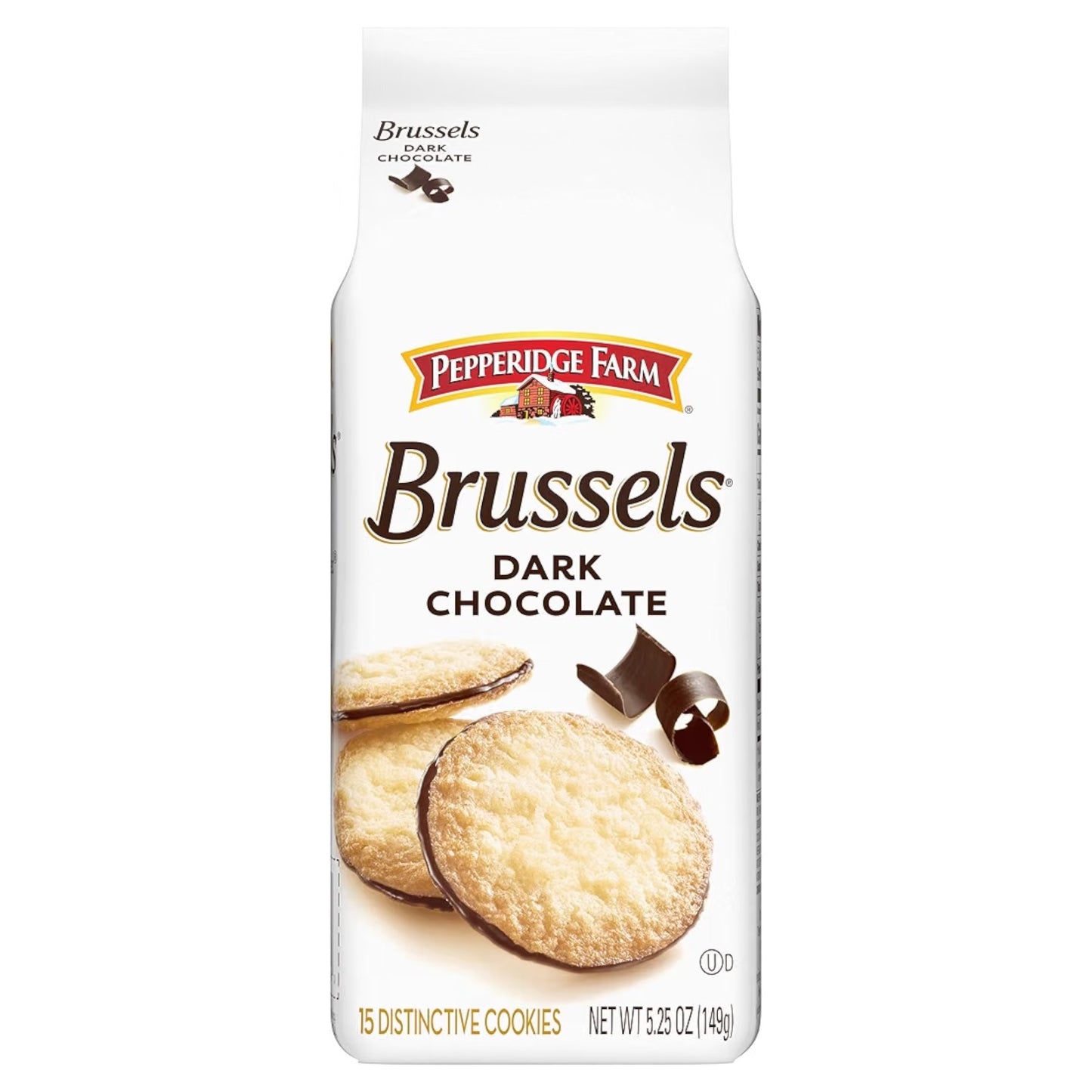 Galletas Rellenas Pepperidge Farm Brussels Dark Chocolate Tamaño Grande 149g