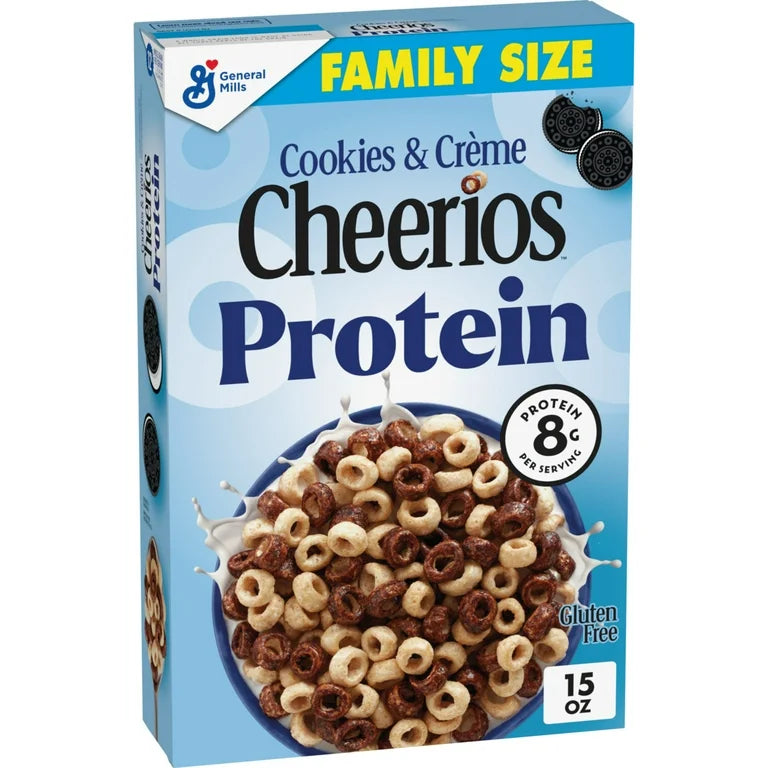 Cereal Proteico Gluten Free Cheerios Cookies & Creme Tamaño Familiar 425g