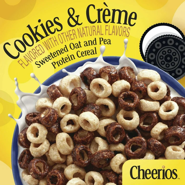 Cereal Proteico Gluten Free Cheerios Cookies & Creme Tamaño Familiar 425g