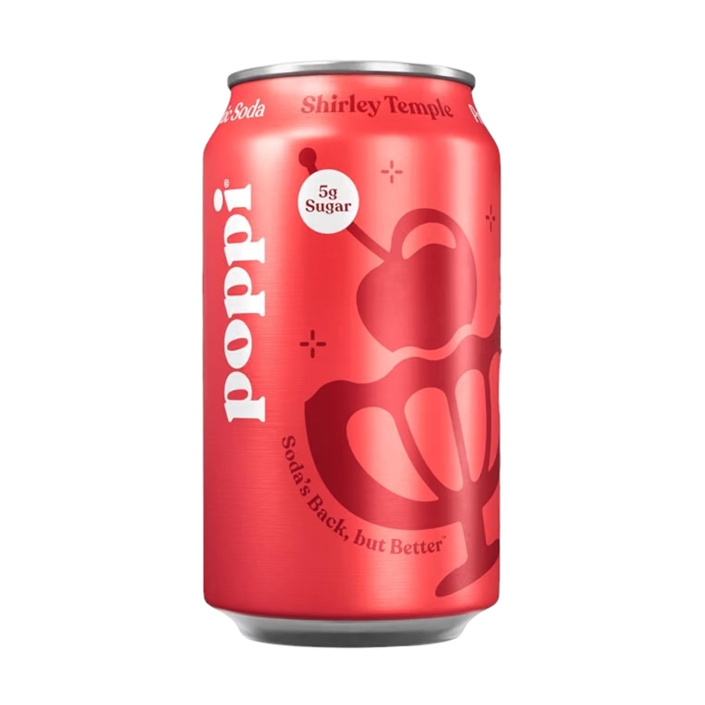 Soda Prebiótica Poppi Shirley Temple 355 mL