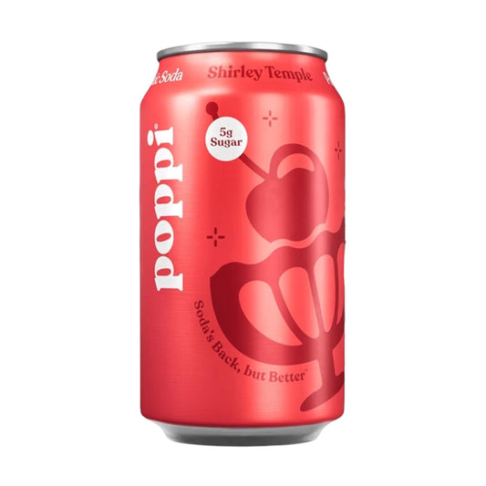 Soda Prebiótica Poppi Shirley Temple 355 mL