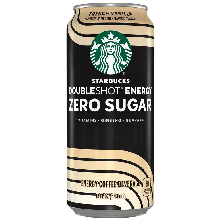 Café Starbucks Doubleshot Energy French Vanilla Sin Azúcar 443 mL