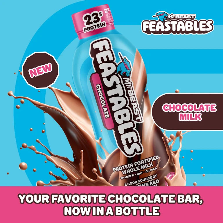 Leche Fortificada Chocolate Mr Beast Feastables 414 mL