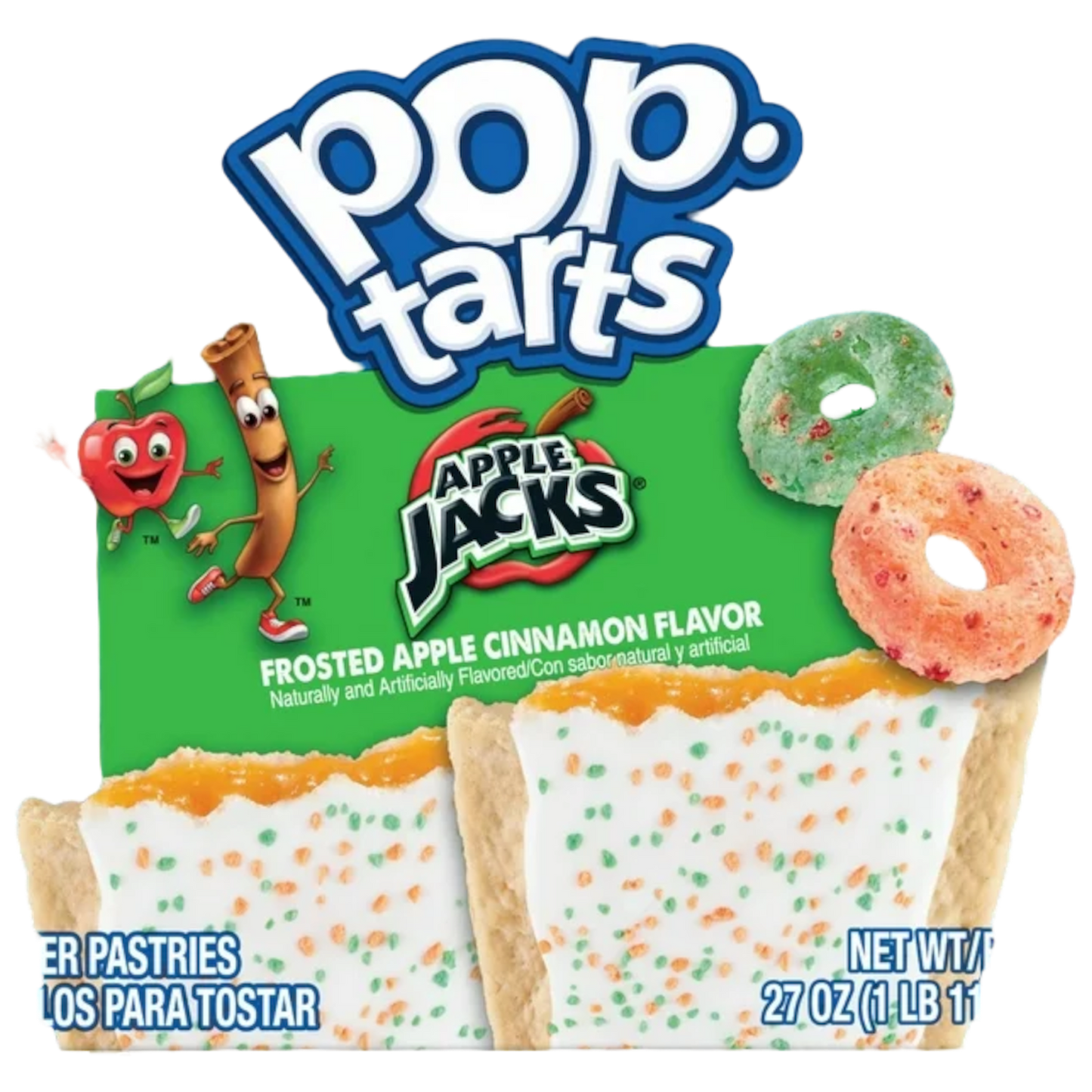 Pop Tarts Ft. Apple Jacks Canela y Manzana x2 (Unidad a $5.500)