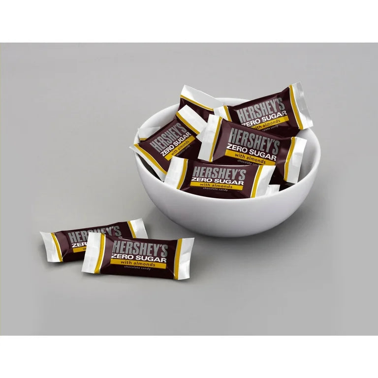 Chocolates Hershey’s + Almendras Sin Azúcar Tamaño Grande 144g