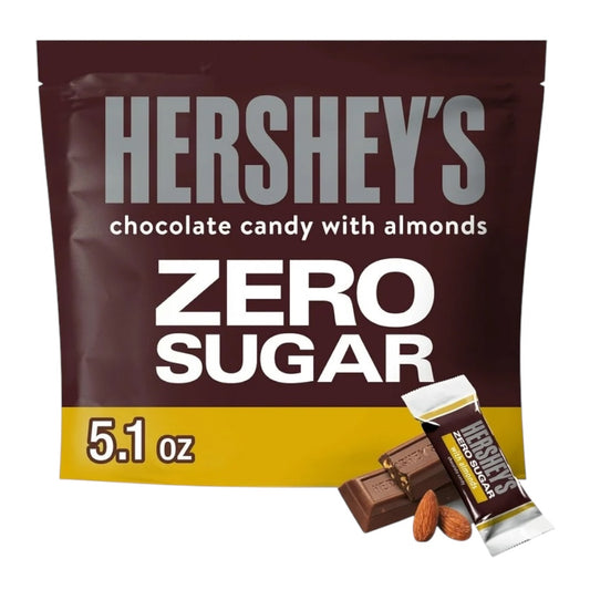 Chocolates Hershey’s + Almendras Sin Azúcar Tamaño Grande 144g