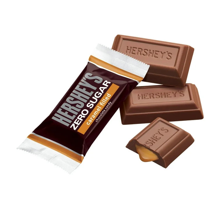 Chocolates Hershey’s + Caramelo Sin Azúcar Tamaño Grande 144g