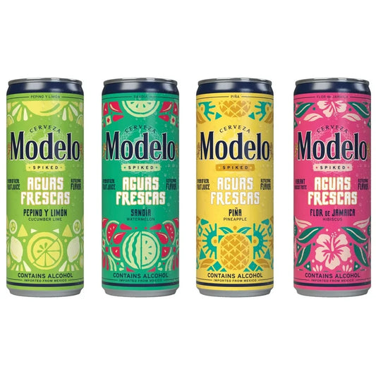 +18: Cerveza Modelo Spiked Aguas Frescas 355 mL x1 (Sabor a Elección)