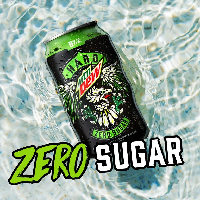 +18: Cóctel Hard Mountain Dew Zero Sugar 355 mL (Sabor a Elección) x1