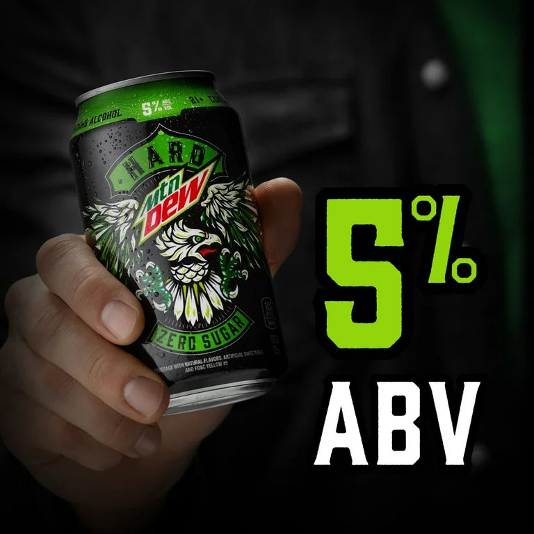 +18: Cóctel Hard Mountain Dew Zero Sugar 355 mL (Sabor a Elección) x1