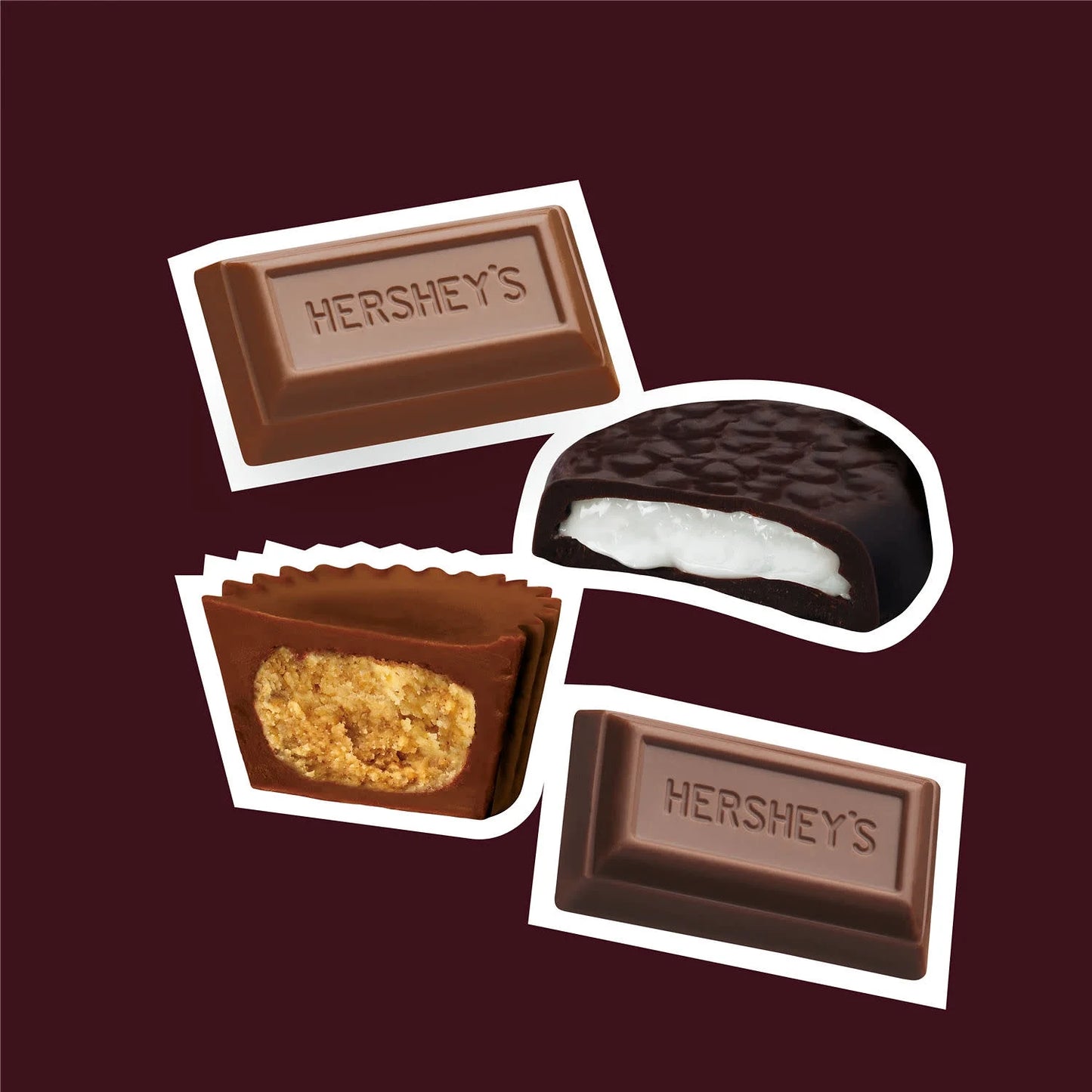 Paquete Surtido Hershey’s + Reese’s + York Sin Azúcar Tamaño Grande 439g