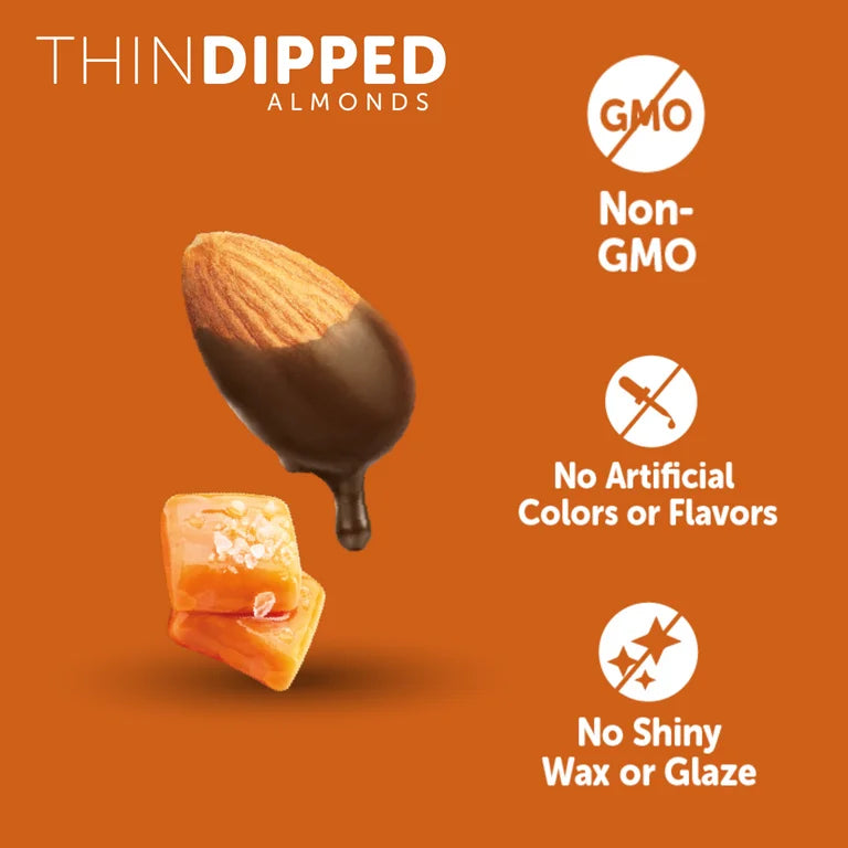 Almendras Cubiertas Blue Diamond Dark Chocolate & Sea Salt Caramel Tamaño Grande 227g