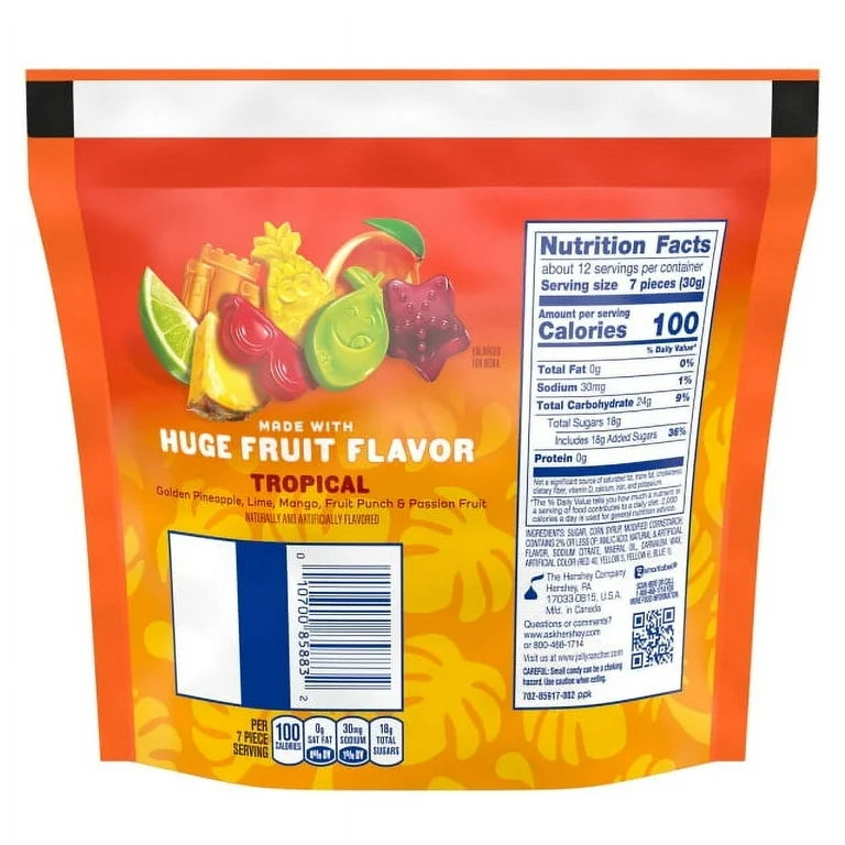 Gomitas Jolly Rancher Frutas Tropicales Tamaño Grande 368g