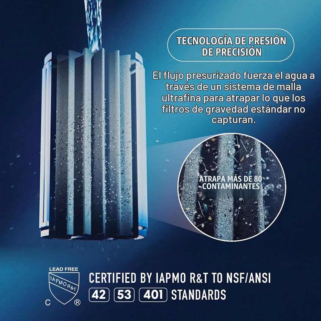 Filtro Inteligente Agua Ninja HydraSense WF1001WH1