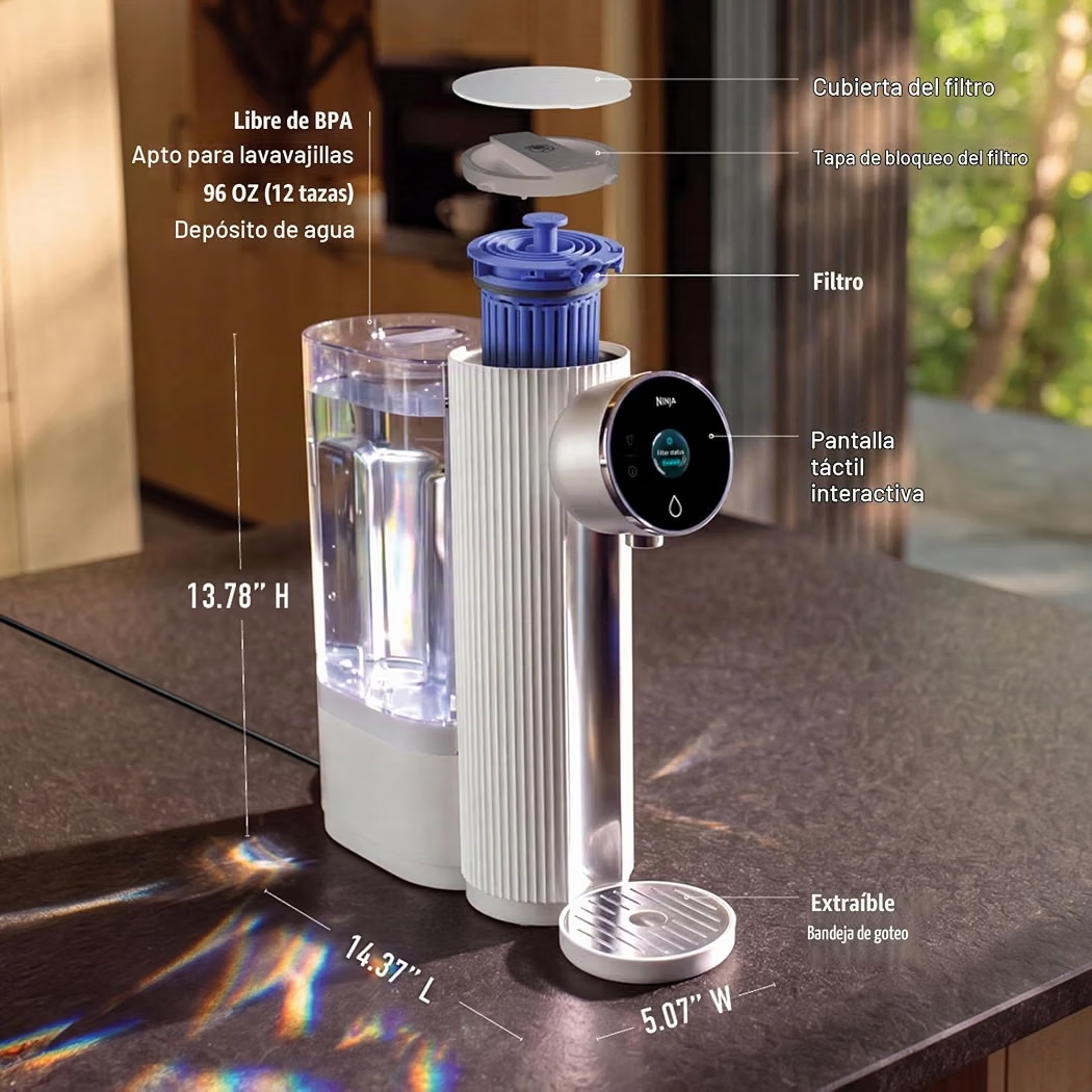 Filtro Inteligente Agua Ninja HydraSense WF1001WH1