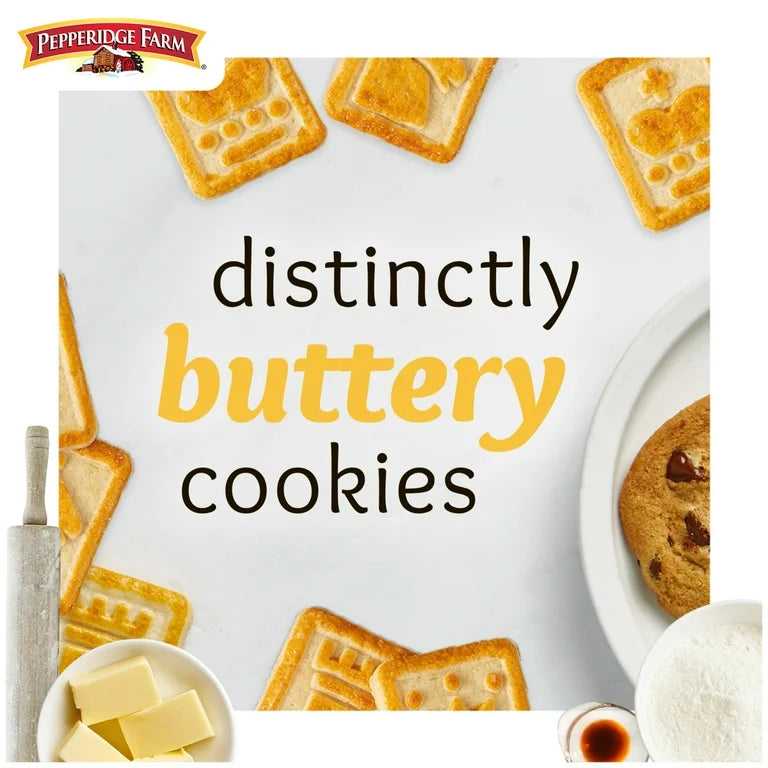 Galletas Pepperidge Farm Chessmen Butter Mantequilla Tamaño Grande 206g