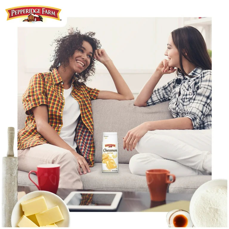 Galletas Pepperidge Farm Chessmen Butter Mantequilla Tamaño Grande 206g