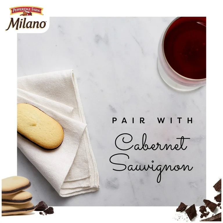 Galletas Rellenas Pepperidge Farm Milano Double Dark Chocolate Tamaño Grande 213g