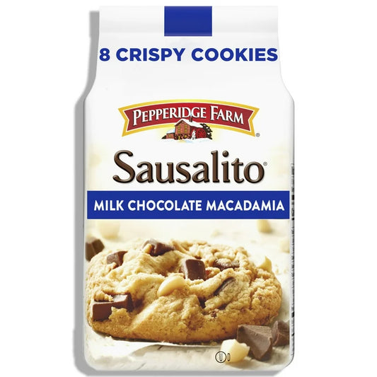 Galletas Pepperidge Farm Sausalito Milk Chocolate Macadamia Tamaño Grande 204g