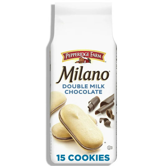Galletas Rellenas Pepperidge Farm Milano Double Milk Chocolate Tamaño Grande 213g