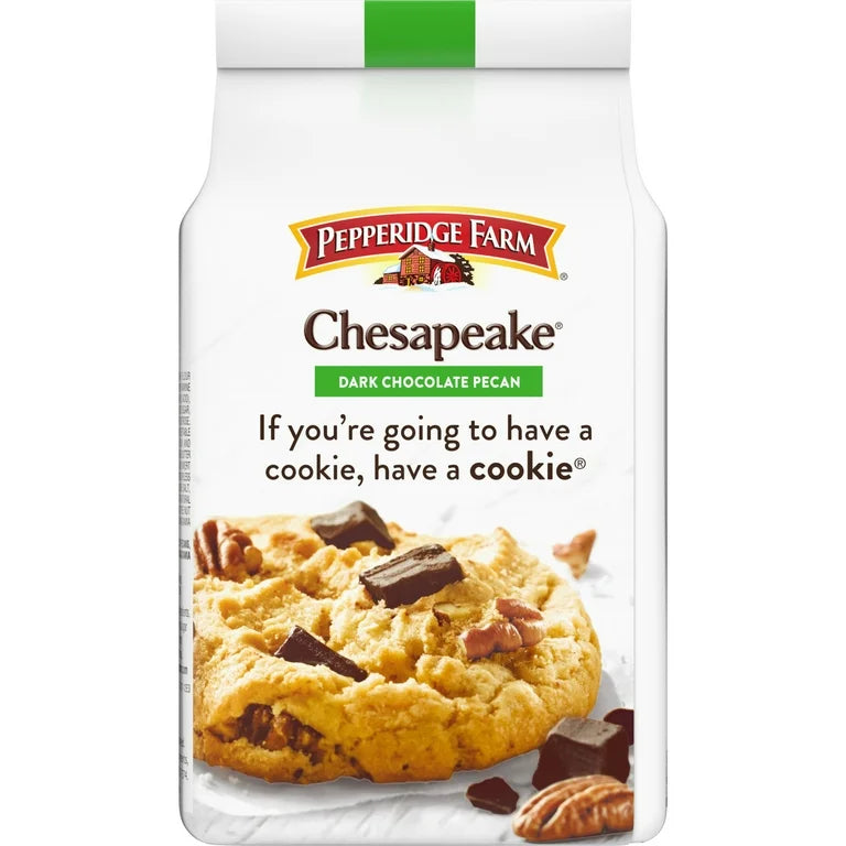 Galletas Pepperidge Farm Chesapeake Dark Chocolate Pecan Tamaño Grande 204g