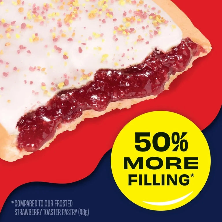 Pop Tarts Super Stuffed Strawberry Blast x5 Unidades - 310g