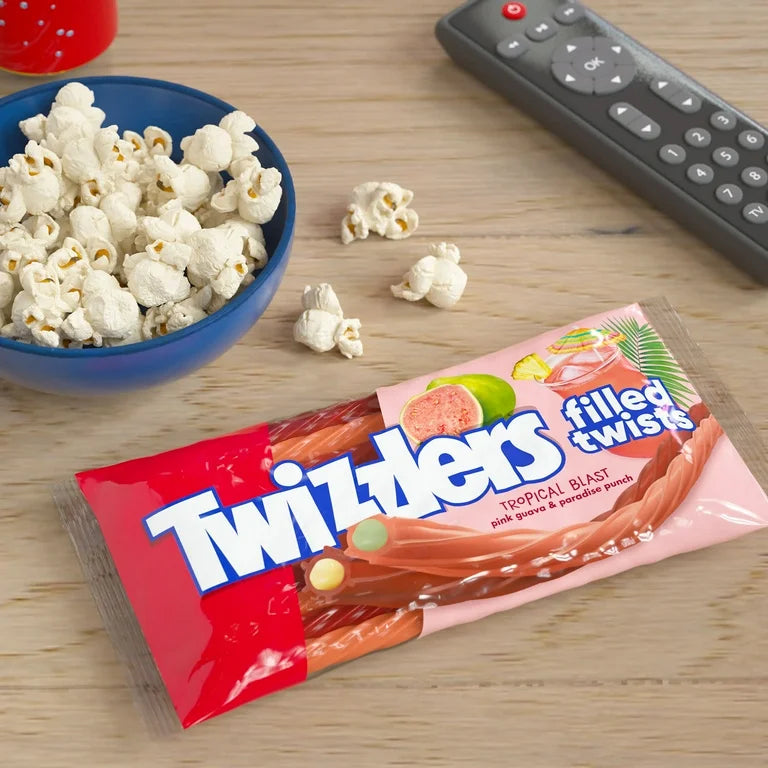Caramelos Masticables Twizzlers Filled Twists Tropical Tamaño Grande 311g