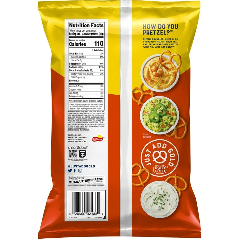 Pretzels Rold Gold Tiny Twists Queso Cheddar 283g