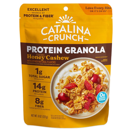 Granola Proteica Catalina Crunch Miel & Marañones Honey Cashew Tamaño Grande 227g