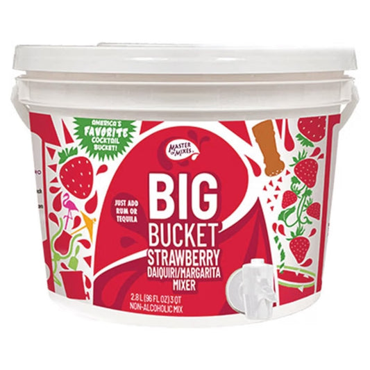 Mezcla Lista Big Bucket Master Of Mixes Srawberry Daiquirí/Margarita (Just Add Rum or Tequila) 2.8L