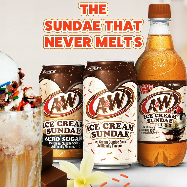 Soda A&W Ice Cream Sundae 355 mL