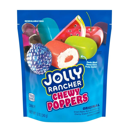 Caramelos Masticables Jolly Rancher Chewy Poppers Original Tamaño Grande 340g