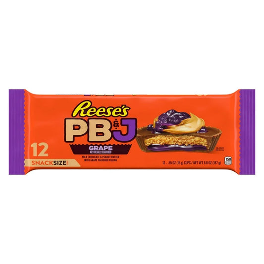 Reese’s PB&J Mantequilla de Maní + Jalea Sabor Uva Tamaño Grande x12 - 187g