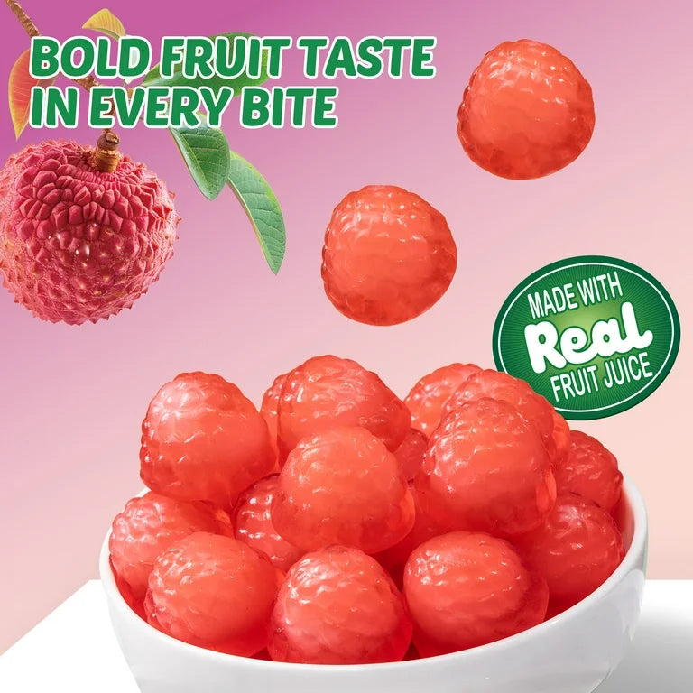 Gomitas de Lychee Pelables Amos Peelerz Tamaño Grande 170g