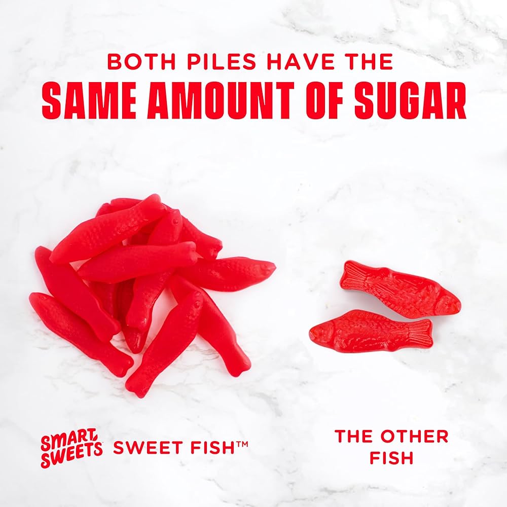 Gomitas Sweet Fish Smart Sweets Bajo en Azúcares 50g