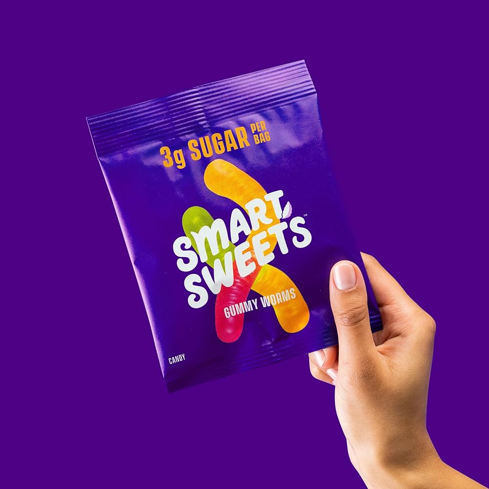 Gomitas Smart Sweets Gusanitos Bajo en Azúcares 50g