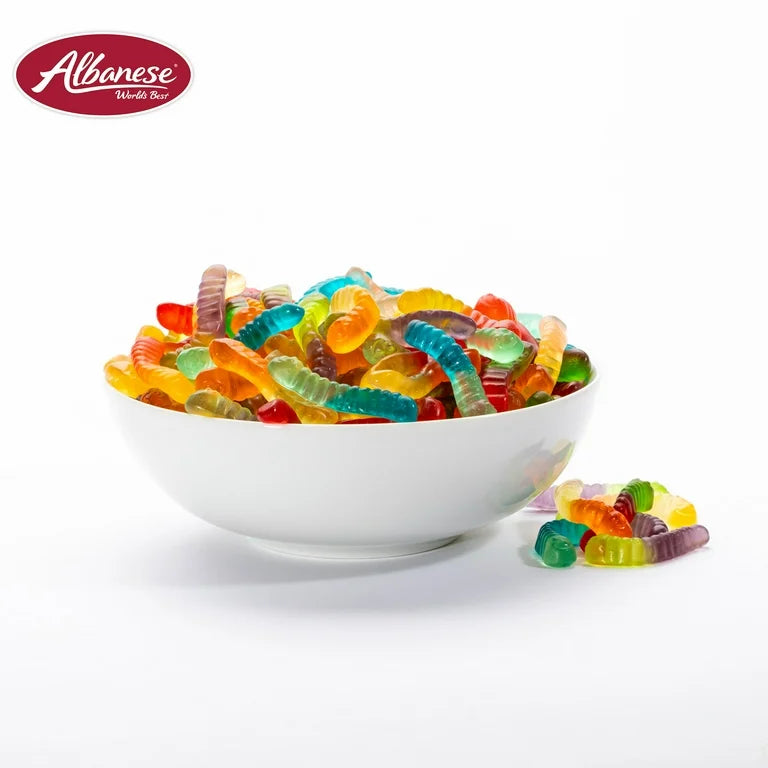 Gomitas Gluten Free Albanese Gummy Worms Tamaño Grande 212g