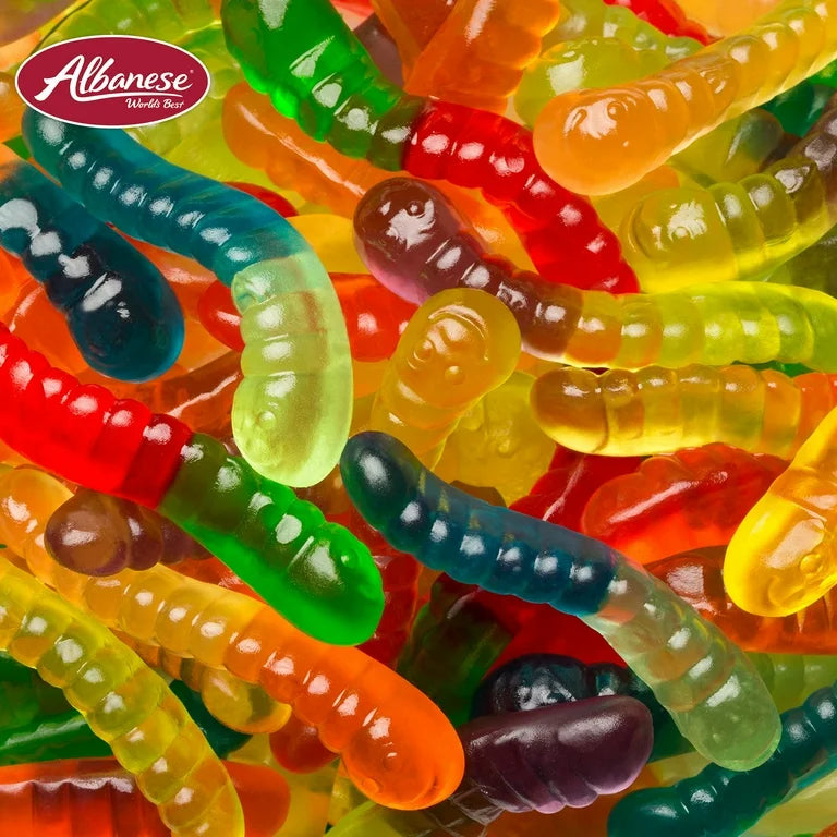 Gomitas Gluten Free Albanese Gummy Worms Tamaño Grande 212g